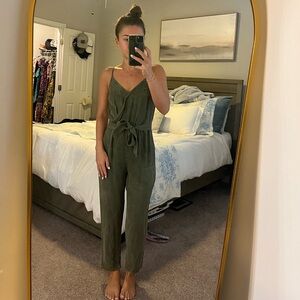 Abercrombie tie waist jumpsuit